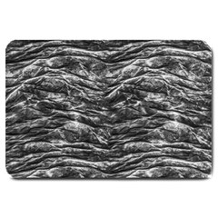 Dark Skin Texture Pattern Large Doormat  by dflcprints