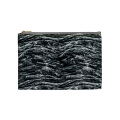 Dark Skin Texture Pattern Cosmetic Bag (medium)  by dflcprints