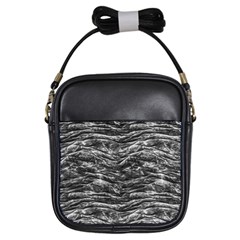 Dark Skin Texture Pattern Girls Sling Bags by dflcprints