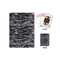 Dark Skin Texture Pattern Playing Cards (mini)  by dflcprints