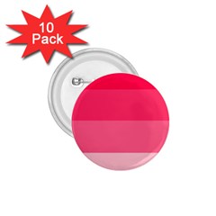 Pink Scarlet Gradient Stripes Pattern 1 75  Buttons (10 Pack) by yoursparklingshop