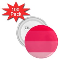 Pink Scarlet Gradient Stripes Pattern 1 75  Buttons (100 Pack)  by yoursparklingshop