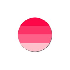 Pink Scarlet Gradient Stripes Pattern Golf Ball Marker by yoursparklingshop