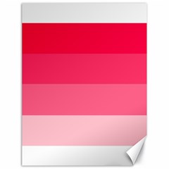 Pink Scarlet Gradient Stripes Pattern Canvas 18  X 24   by yoursparklingshop