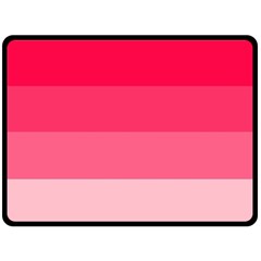 Pink Scarlet Gradient Stripes Pattern Double Sided Fleece Blanket (large)  by yoursparklingshop