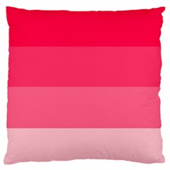 Pink Scarlet Gradient Stripes Pattern Standard Flano Cushion Case (one Side) by yoursparklingshop