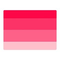 Pink Scarlet Gradient Stripes Pattern Double Sided Flano Blanket (mini)  by yoursparklingshop