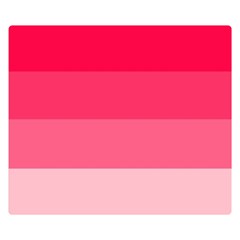 Pink Scarlet Gradient Stripes Pattern Double Sided Flano Blanket (small)  by yoursparklingshop