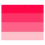 Pink Scarlet Gradient Stripes Pattern Double Sided Flano Blanket (Small)  50 x40  Blanket Front