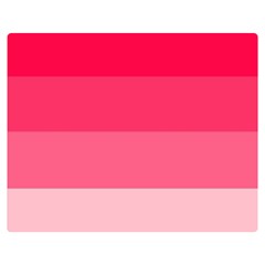 Pink Scarlet Gradient Stripes Pattern Double Sided Flano Blanket (medium)  by yoursparklingshop