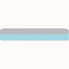 Blue Gray Striped Pattern Horizontal Stripes Small Bar Mats by yoursparklingshop