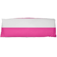 Horizontal Pink White Stripe Pattern Striped Body Pillow Case Dakimakura (two Sides) by yoursparklingshop