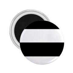 Black And White Striped Pattern Stripes Horizontal 2.25  Magnets