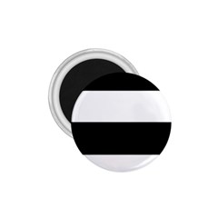 Black And White Striped Pattern Stripes Horizontal 1.75  Magnets