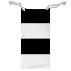 Black And White Striped Pattern Stripes Horizontal Jewelry Bag