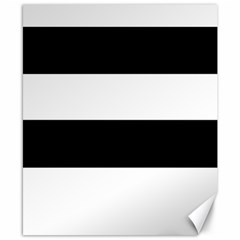 Black And White Striped Pattern Stripes Horizontal Canvas 8  x 10 