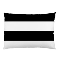 Black And White Striped Pattern Stripes Horizontal Pillow Case