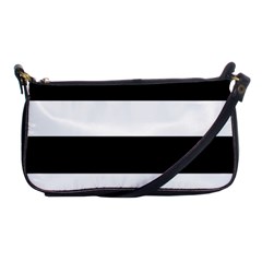 Black And White Striped Pattern Stripes Horizontal Shoulder Clutch Bags