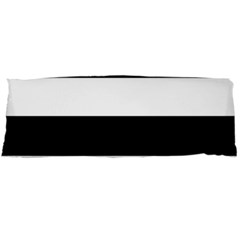 Black And White Striped Pattern Stripes Horizontal Body Pillow Case (Dakimakura)