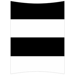 Black And White Striped Pattern Stripes Horizontal Back Support Cushion