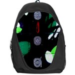 graffiti on green and pink designs Backpack Bag Front