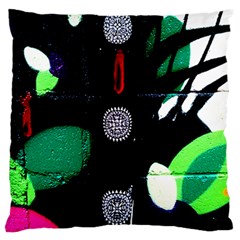 Graffiti On Green And Pink Designs Standard Flano Cushion Case (one Side) by flipstylezfashionsLLC