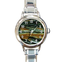 Tree In Highland Park Round Italian Charm Watch by bestdesignintheworld