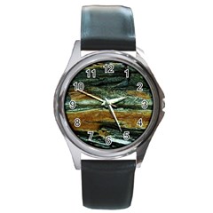 Tree In Highland Park Round Metal Watch by bestdesignintheworld