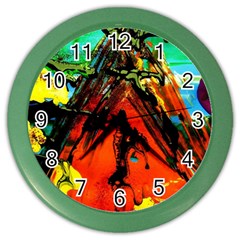 Camping 5 Color Wall Clocks by bestdesignintheworld