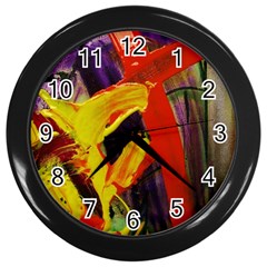 Fish And Bread1/2 Wall Clocks (black) by bestdesignintheworld