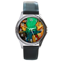 Young Witches Round Metal Watch by bestdesignintheworld