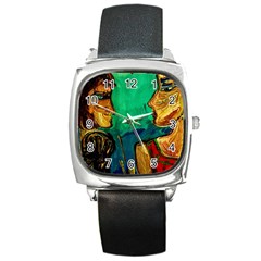 Young Witches Square Metal Watch by bestdesignintheworld