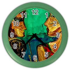 Young Witches Color Wall Clocks by bestdesignintheworld