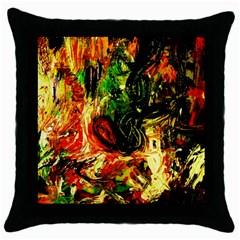 Sunset In A Desert Of Mexico Throw Pillow Case (black) by bestdesignintheworld