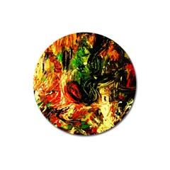 Sunset In A Desert Of Mexico Magnet 3  (round) by bestdesignintheworld