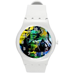 Rumba On A Chad Lake 10 Round Plastic Sport Watch (m) by bestdesignintheworld