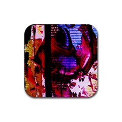 Absurd Theater In And Out 4 Rubber Coaster (square)  by bestdesignintheworld