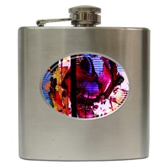 Absurd Theater In And Out 4 Hip Flask (6 Oz) by bestdesignintheworld