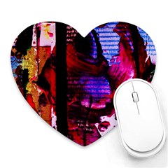 Absurd Theater In And Out 4 Heart Mousepads by bestdesignintheworld