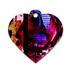 Absurd Theater In And Out 4 Dog Tag Heart (one Side) by bestdesignintheworld