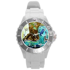 Horsey Toy Round Plastic Sport Watch (l) by bestdesignintheworld