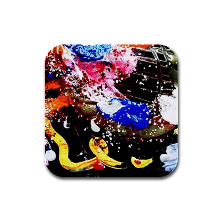 Smashed Butterfly 5 Rubber Square Coaster (4 pack) 