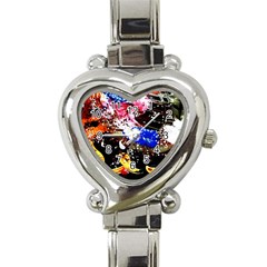 Smashed Butterfly 5 Heart Italian Charm Watch by bestdesignintheworld