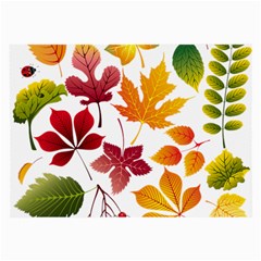 Beautiful Autumn Leaves Vector Large Glasses Cloth by Nexatart