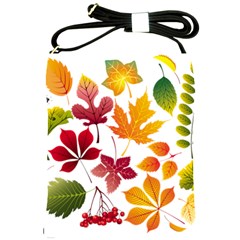 Beautiful Autumn Leaves Vector Shoulder Sling Bags by Nexatart