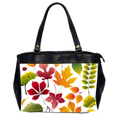 Beautiful Autumn Leaves Vector Office Handbags (2 Sides)  by Nexatart