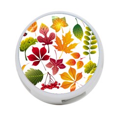 Beautiful Autumn Leaves Vector 4-port Usb Hub (two Sides)  by Nexatart