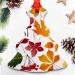 Beautiful Autumn Leaves Vector Ornament (Christmas Tree)  Front