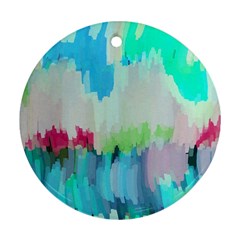 Abstract Background Round Ornament (two Sides)