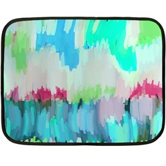 Abstract Background Double Sided Fleece Blanket (mini)  by Modern2018